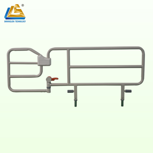 Insert type rotatable siderails for homecare beds